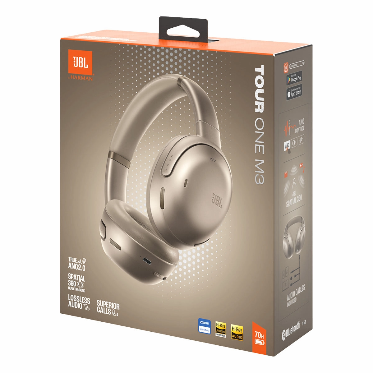 JBL Tour One M3 Over Ear Noise Cancelling Headphones (Mocha)