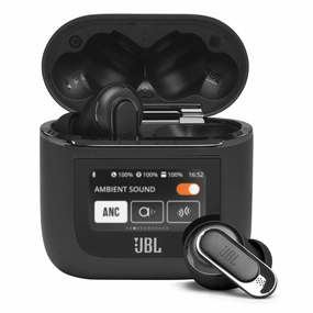 JBL Tour Pro 2 Noise Cancelling True Wireless Earbuds with Smart Case (Black)
