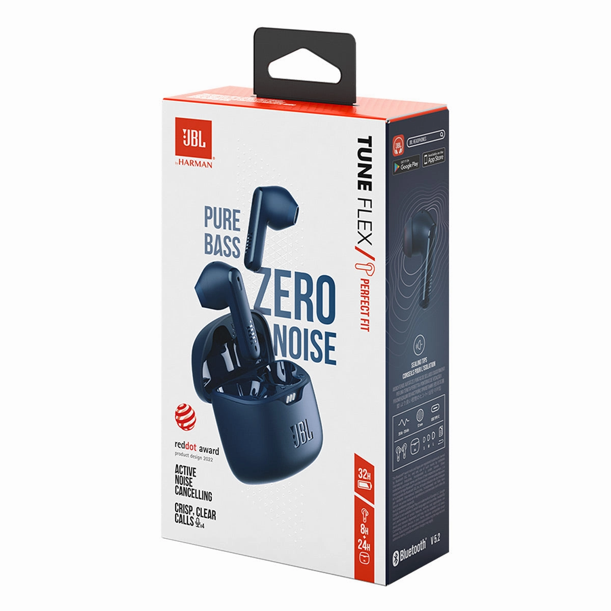 JBL Tune Flex True Wireless Noise Cancelling Earbuds with Bluetooth 5.2 (Blue)