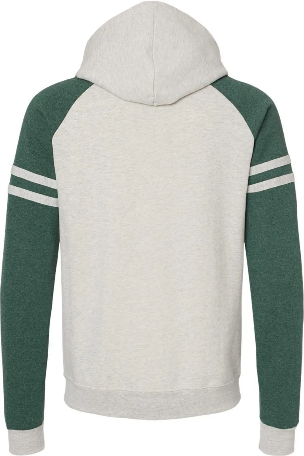 Pull à capuche JERZEES Nublend Varsity avec empiècements colorés et manches raglan