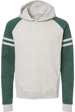 Pull à capuche JERZEES Nublend Varsity avec empiècements colorés et manches raglan