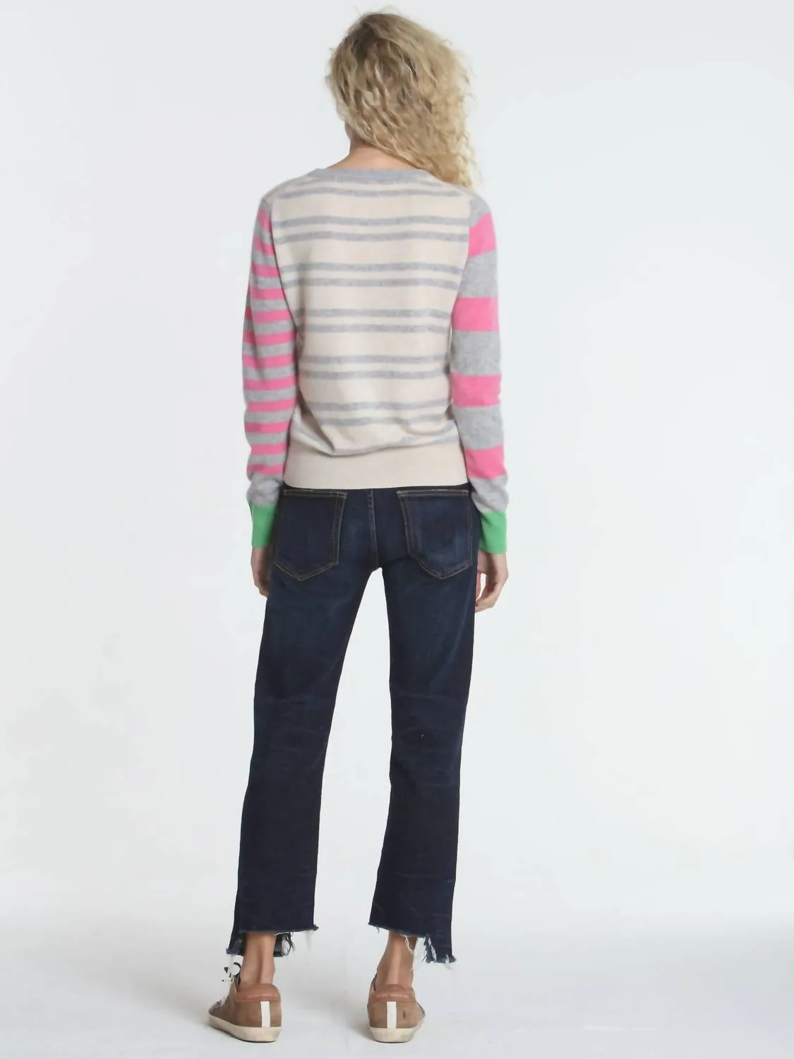 Pull à rayures Jessie en couleur Dune