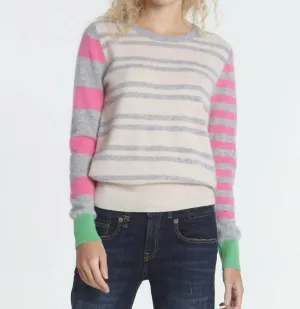 Pull à rayures Jessie en couleur Dune