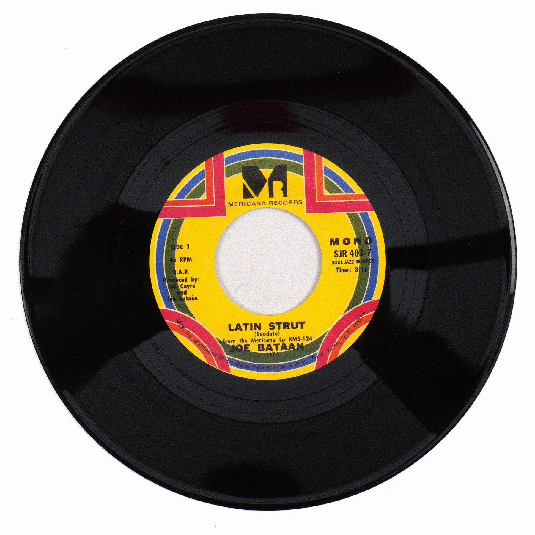 Joe Bataan: Latin Strut Vinyl 7" - LIMIT 1 PER CUSTOMER