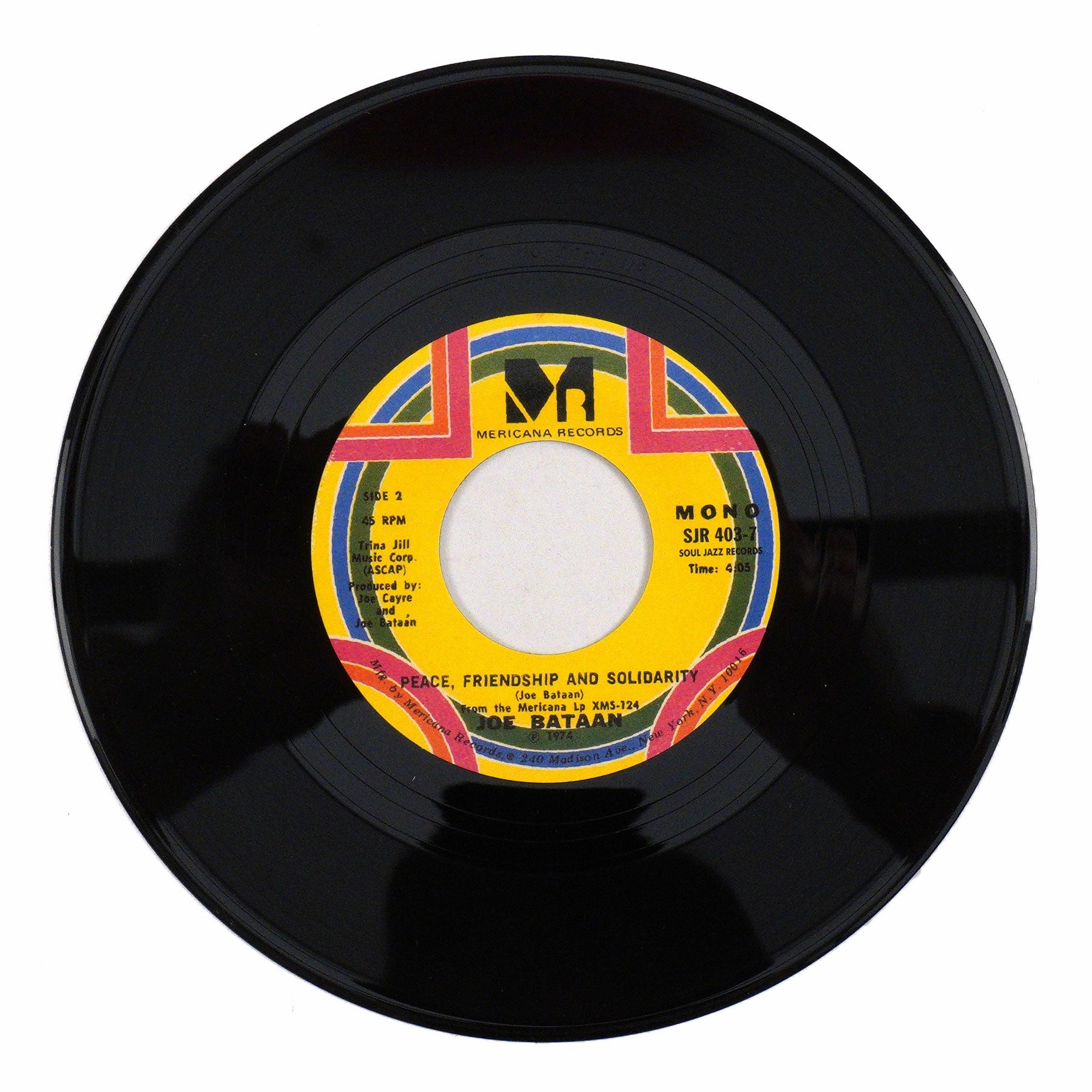 Joe Bataan: Latin Strut Vinyl 7" - LIMIT 1 PER CUSTOMER