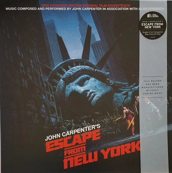 John Carpenter In Association With Alan Howarth  John Carpenter's Escape From New York (Original Film Soundtrack - New Expanded Edition) - COLOURED LP  (Arrives in 4 Days)