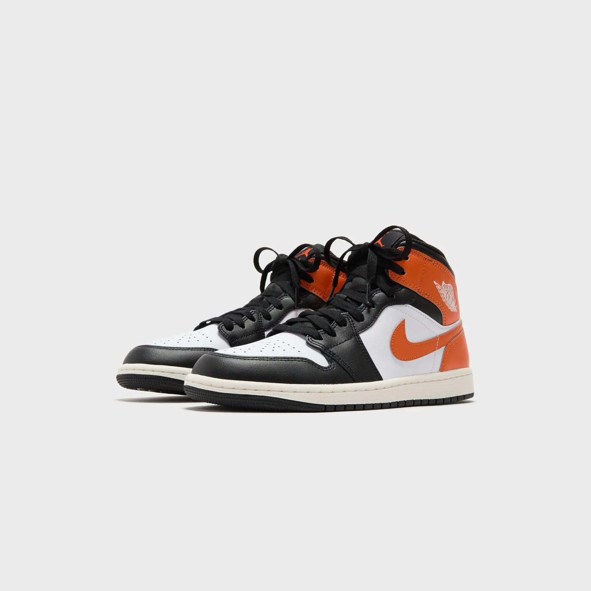School Memory Foam Design Jordan Air Jordan 1 Mid - Starfish / Black / White / Sail