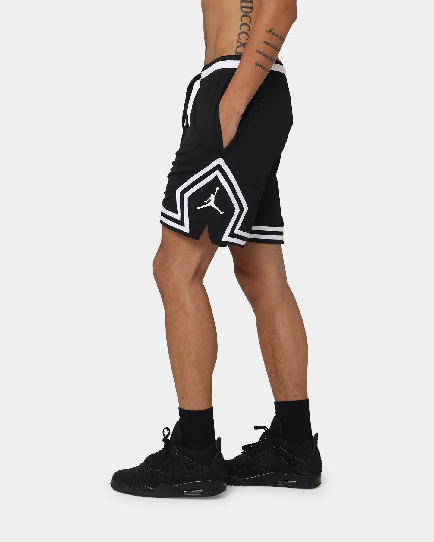 Short de sport Jordan Dri-FIT Diamond Noir/Blanc