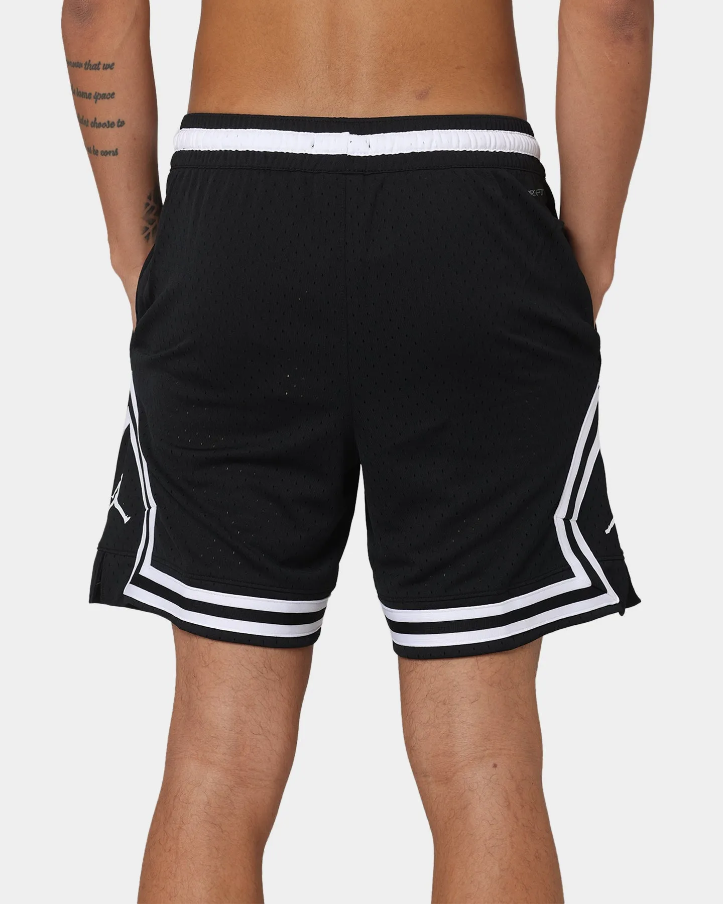 Short de sport Jordan Dri-FIT Diamond Noir/Blanc