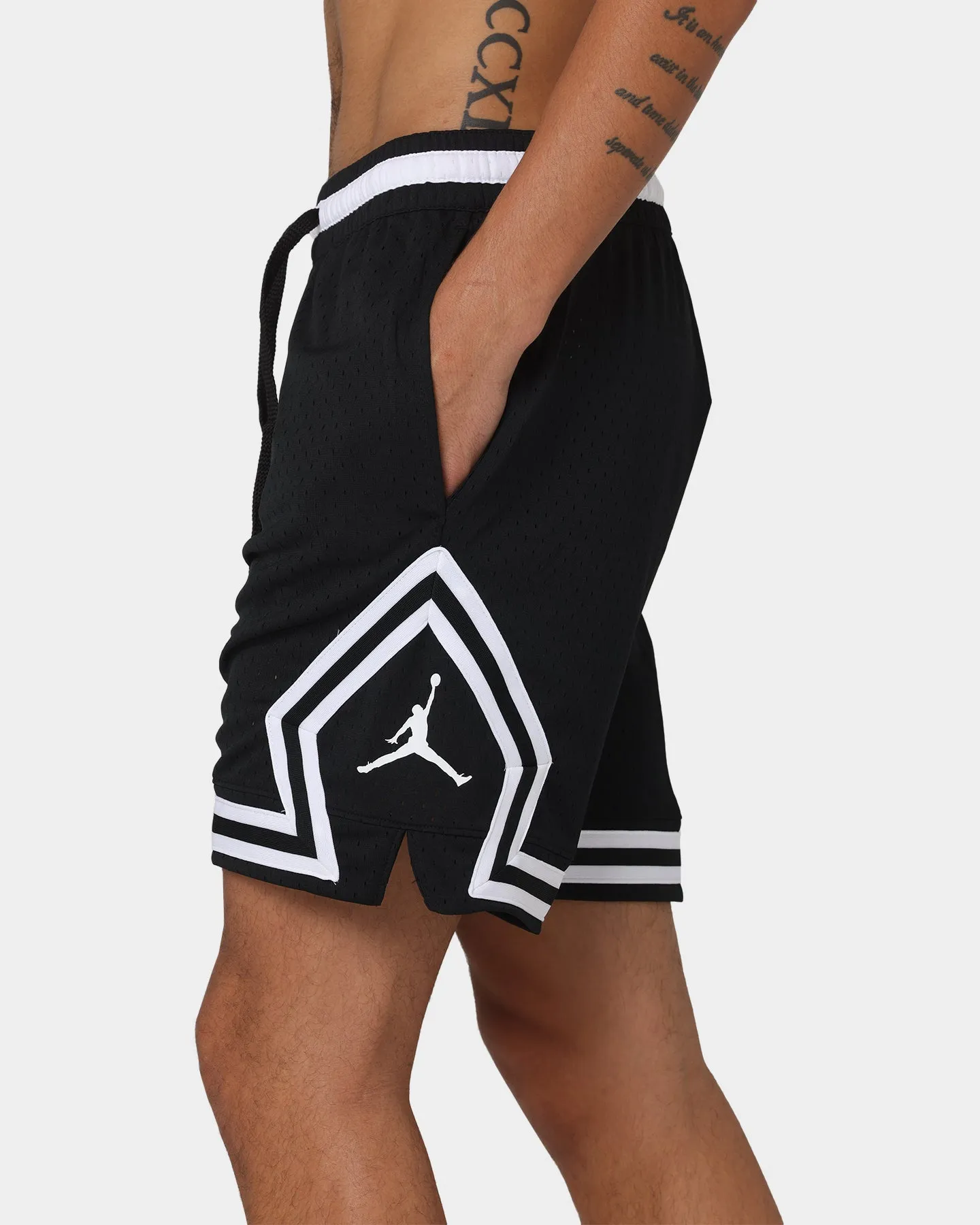 Short de sport Jordan Dri-FIT Diamond Noir/Blanc