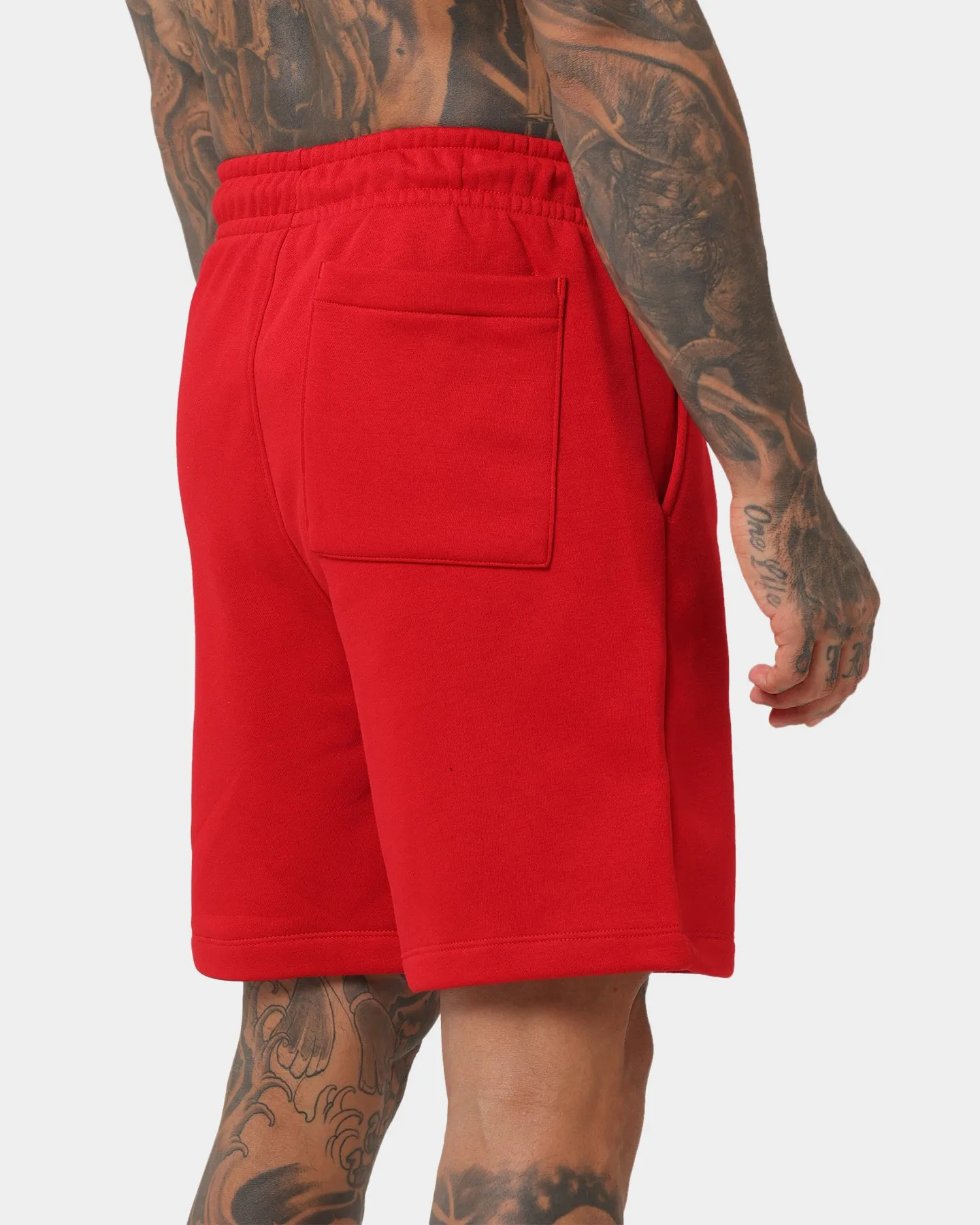 Jordan Essential Shorts en polaire Blanc/Rouge sport