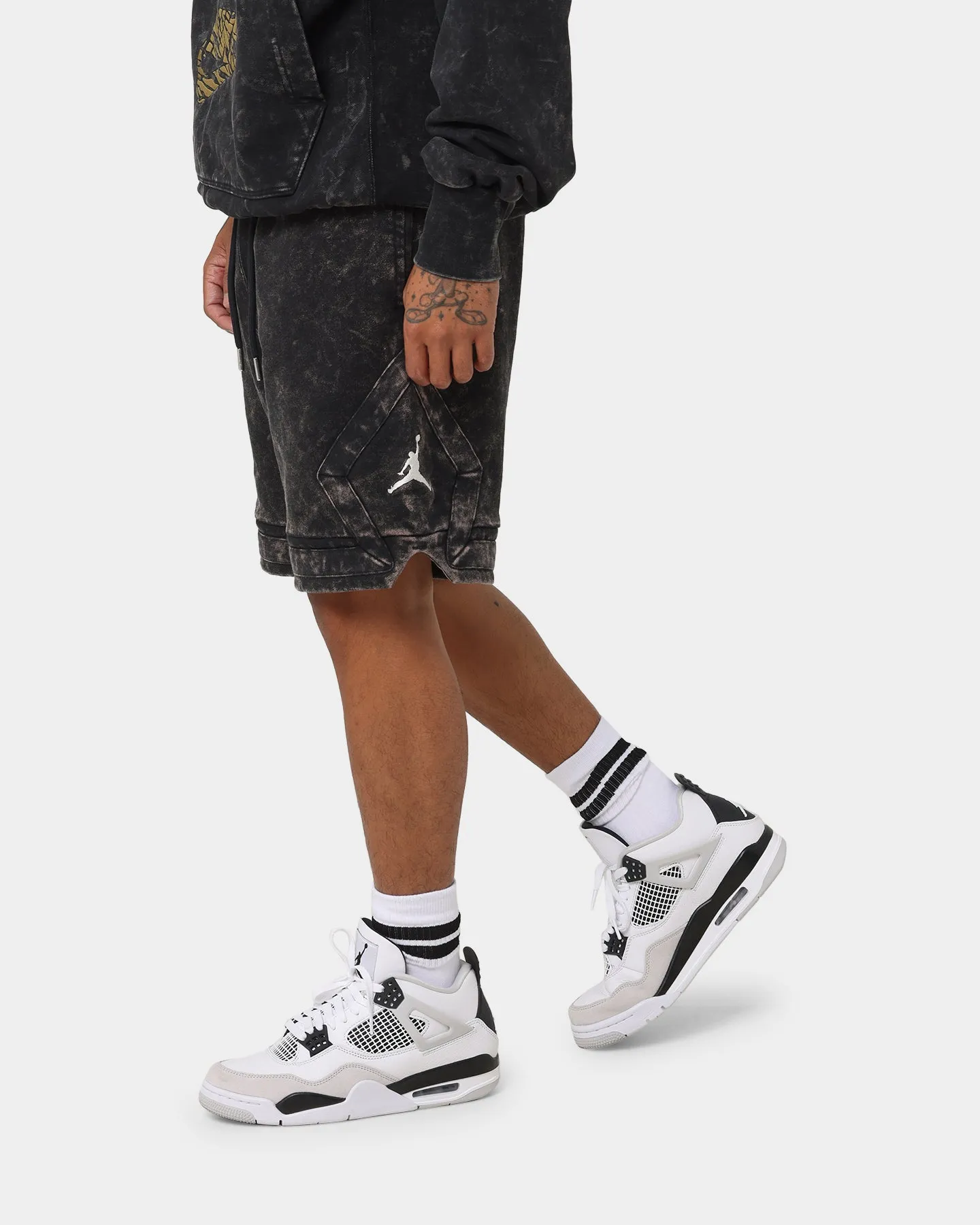 Jordan Essential Shorts en polaire lavée Noir/Voile