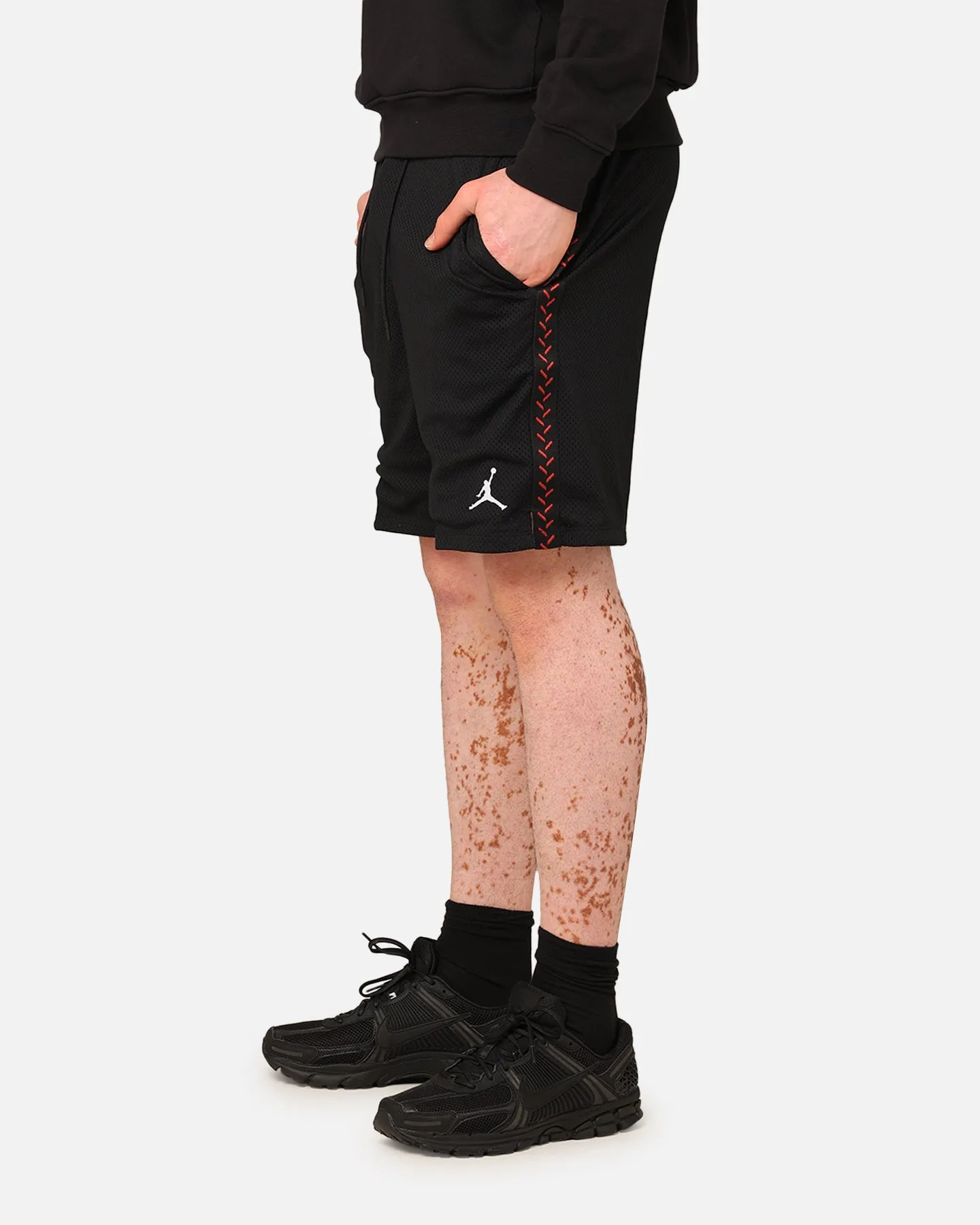 Short en mesh Jordan Flight MVP Noir/Rouge Dune