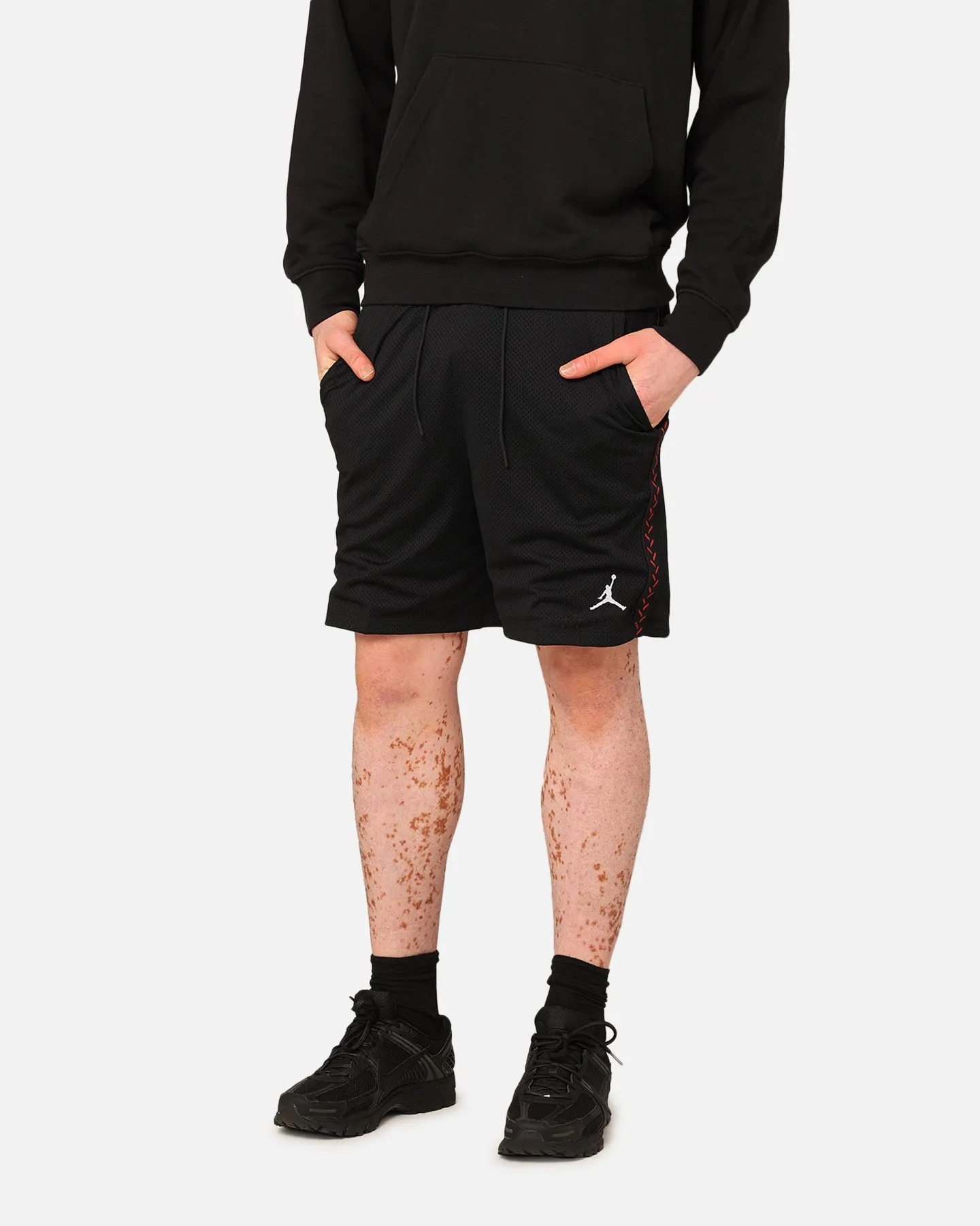 Short en mesh Jordan Flight MVP Noir/Rouge Dune