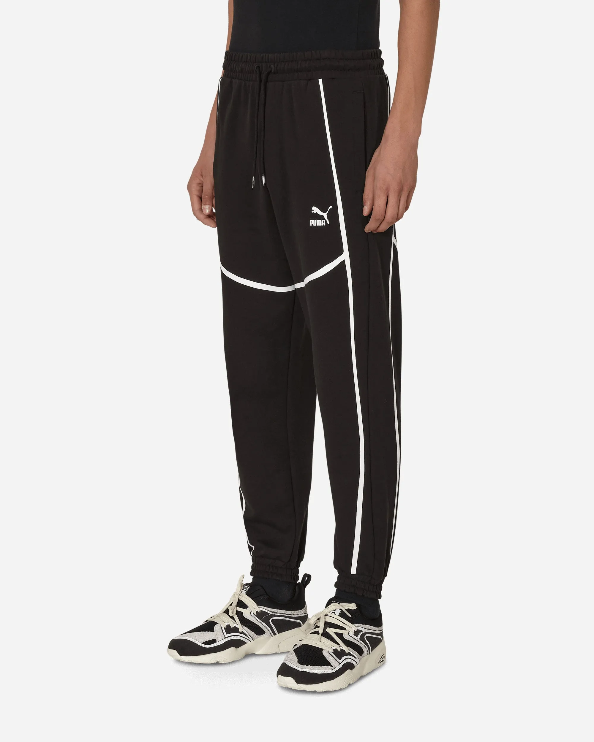 Joshua Vides Sweatpants Black Decorative Button Clip - On