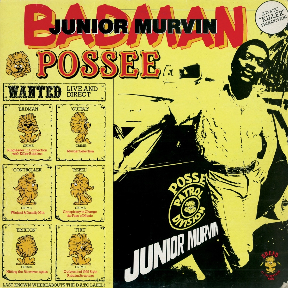 Junior Murvin  Badman Possee (Music On Vinyl) (Arrives in 21 Days)