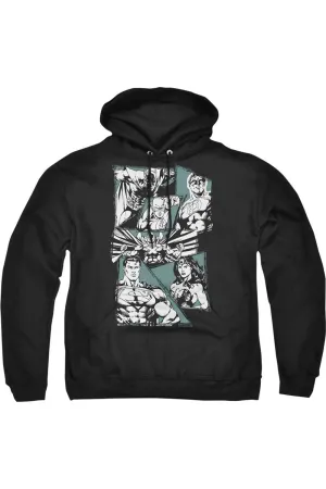 Justice League of America - Un Pull à Capuche Puissant pour Adultes / Sweat à Capuche