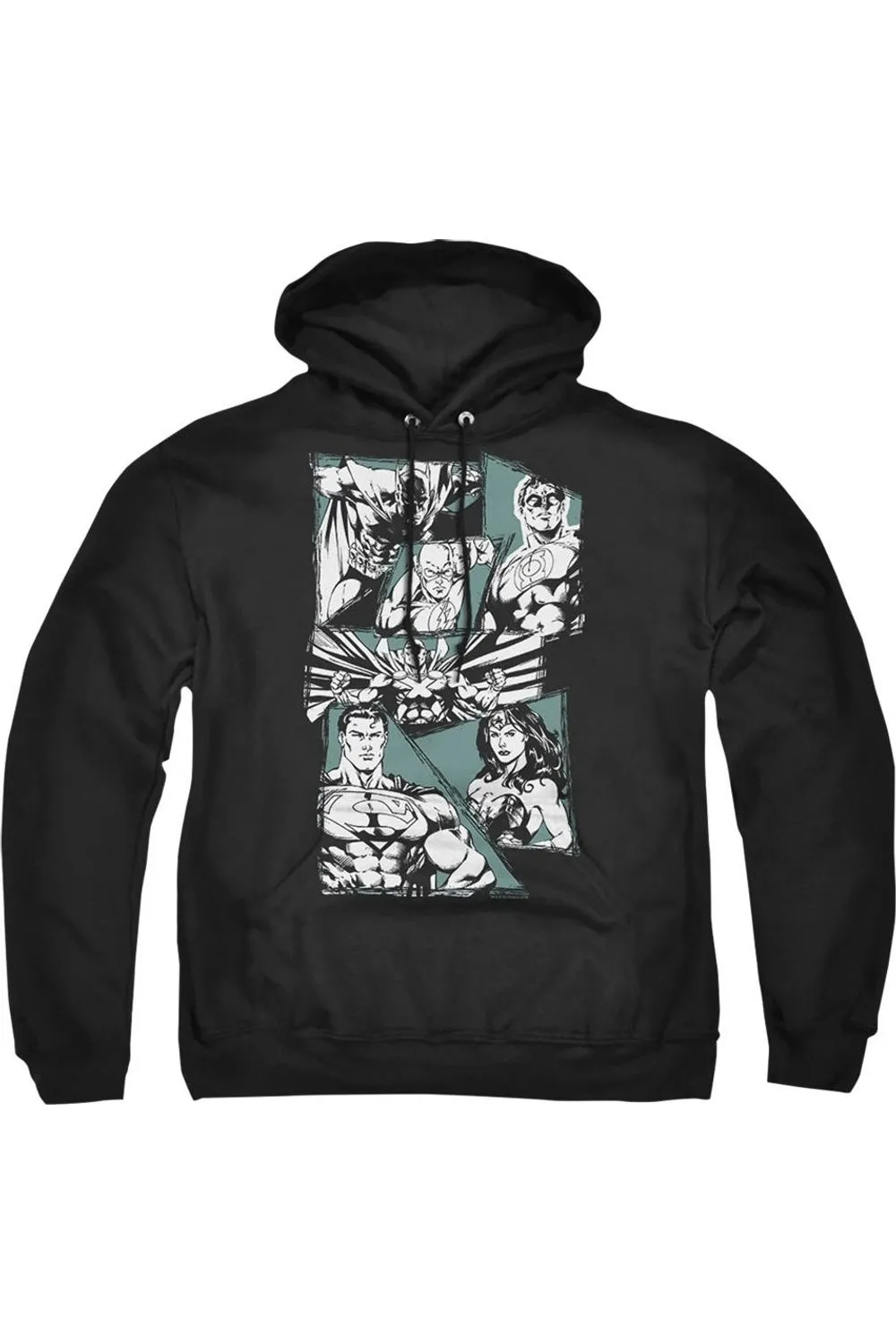 Justice League of America - Un Pull à Capuche Puissant pour Adultes / Sweat à Capuche