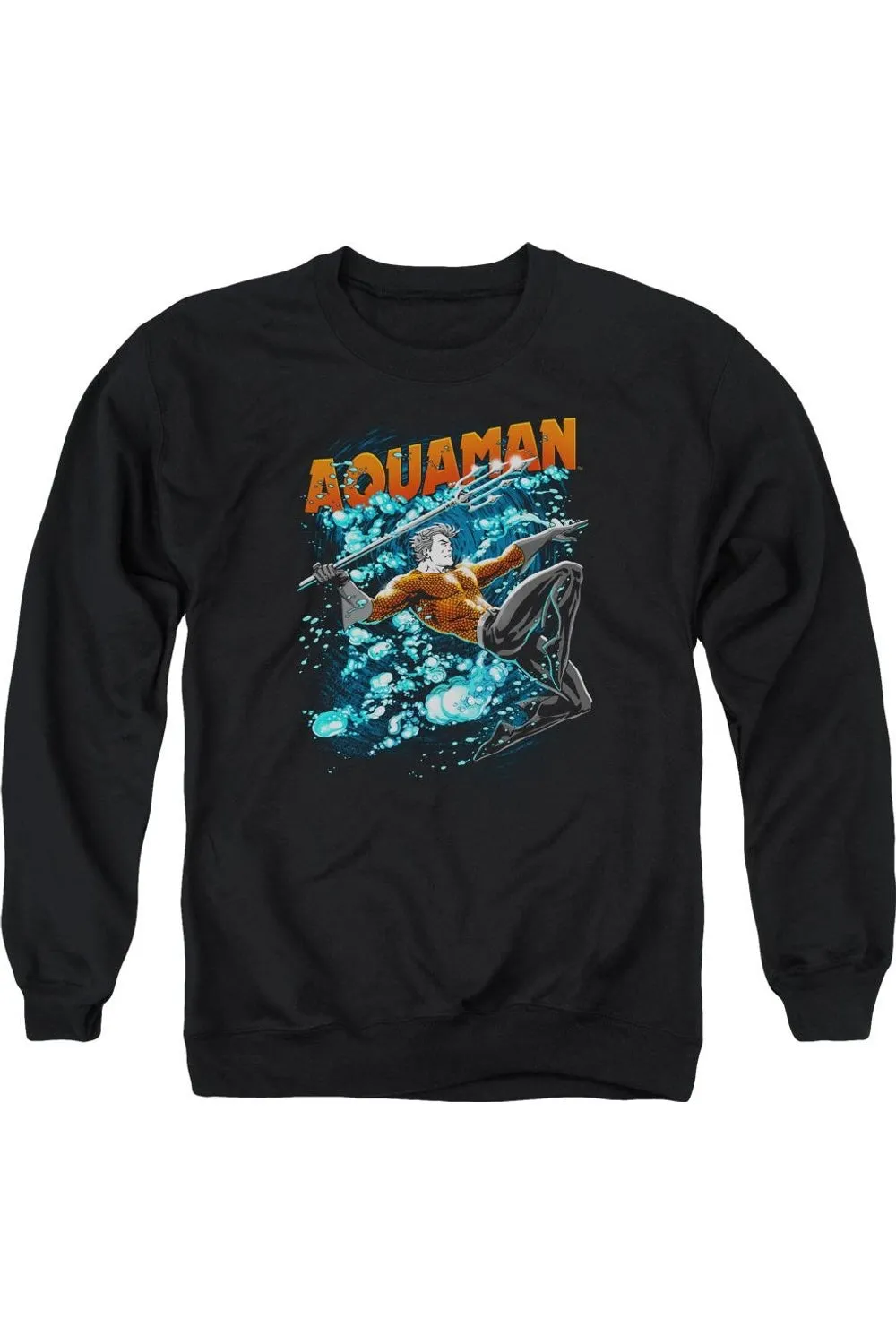 Pull à capuche pour adulte Justice League of America Aquaman à motifs bulles