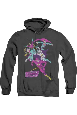 Justice League of America Sweat à capuche coloré pour adulte en molleton