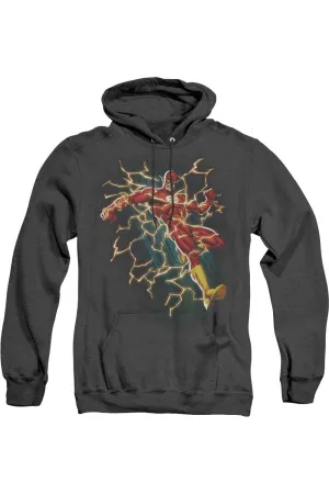 Justice League of America Veste à capuche Electric Death pour adulte en Heather