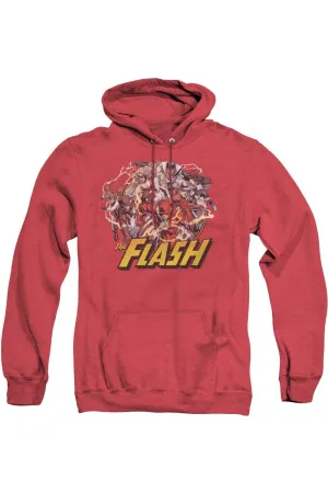 Justice League of America Veste à capuche adulte de la famille Flash en Heather