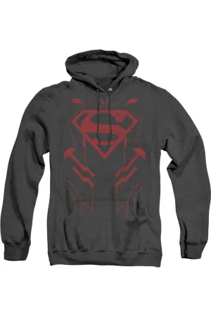 Justice League of America Superboy Pull à capuche adulte en Heather