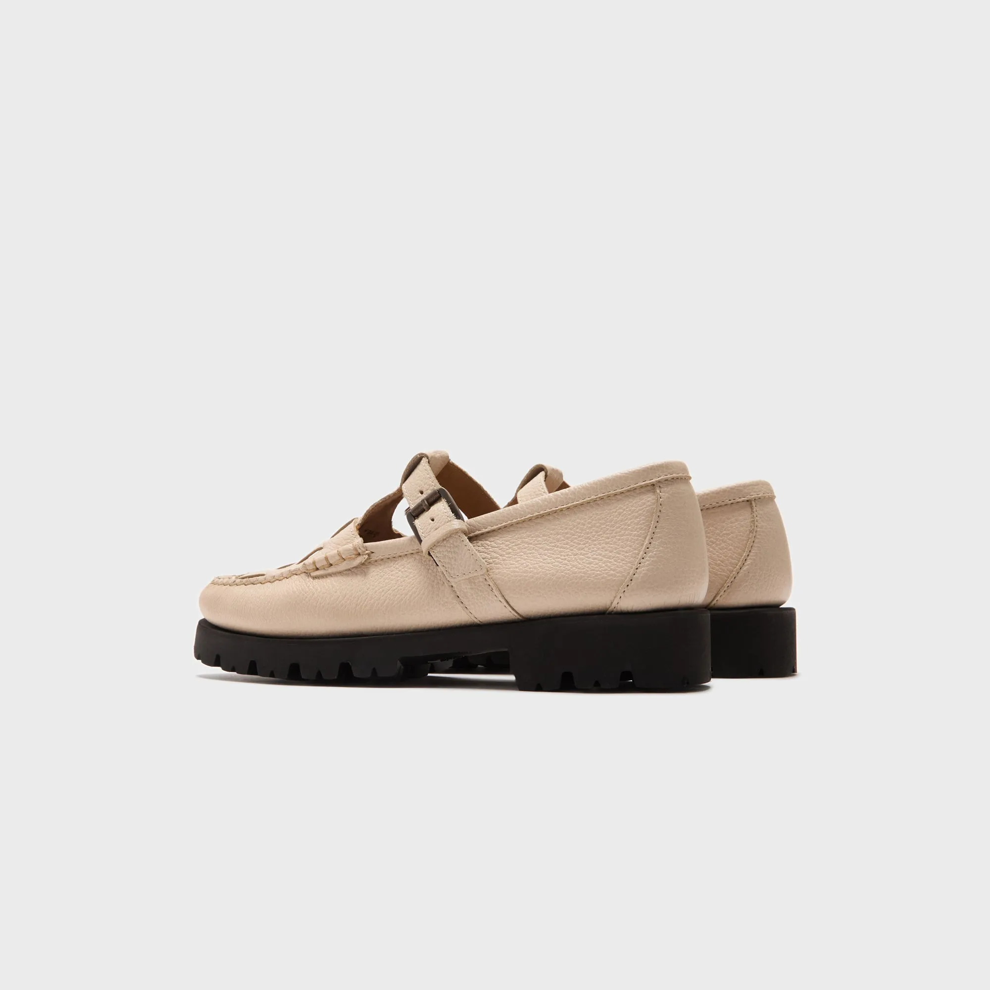 G.H. Bass Mary Jane Fisherman Super Lug - Off White Comfort Appreciation