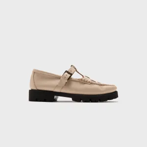 G.H. Bass Mary Jane Fisherman Super Lug - Off White Comfortable Slip On Sneakers Ankle Padding