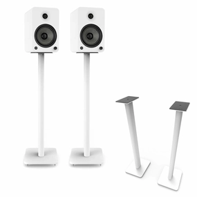 Kanto: SP32PLW Speaker Stands for YU4 / YU6 / TUK (32" Height / White / Pair) hi-fi digital music server,hi-fi speaker wall mount,hi-fi amp upgrade
