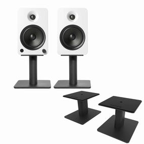 Kanto: SP6HD Desktop Speaker Stands for YU6 / TUK (6" Height / Black / Pair) hi-fi digital music server,hi-fi speaker wall mount,hi-fi amp upgrade