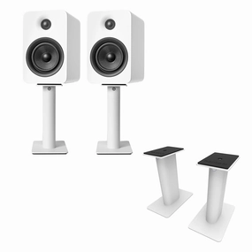 Kanto: SP9W Desktop Speaker Stands for YU2 / YU4 (9" Height / White / Pair) hi-fi digital music server,hi-fi speaker wall mount,hi-fi amp upgrade