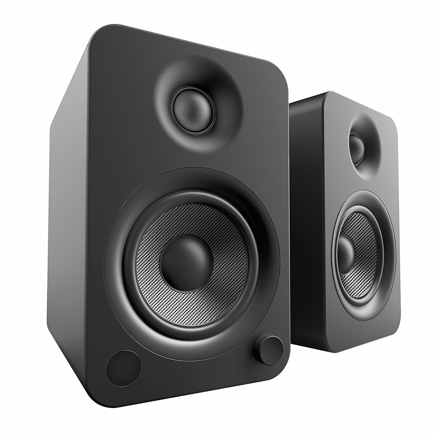 Kanto: YU4 Powered Bookshelf Speakers - Matte Black (YU4MB) (Open Box Special) hi-fi digital music server,hi-fi speaker wall mount,hi-fi amp upgrade