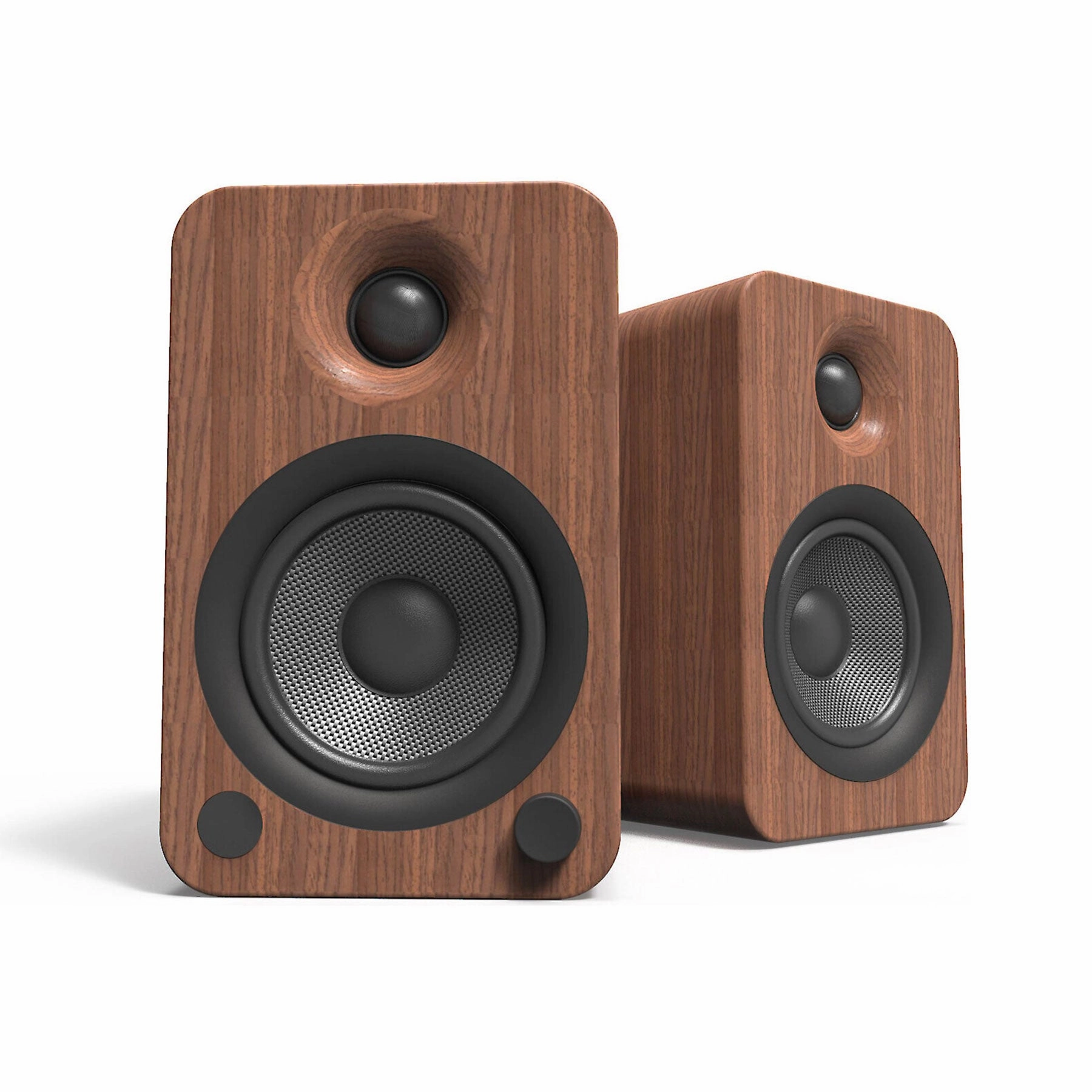 Kanto: YU4 Powered Bookshelf Speakers - Walnut (YU4WALNUT)