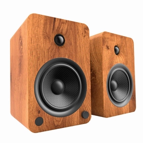 Kanto: YU6 Powered Bookshelf Speakers - Walnut (YU6WALNUT) hi-fi digital music server,hi-fi speaker wall mount,hi-fi amp upgrade