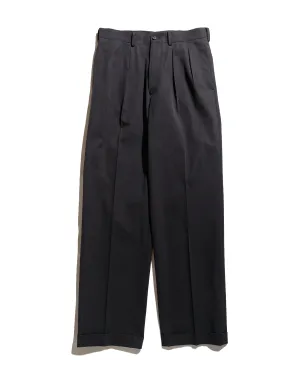 Kaptain Sunshine 2 Pleats Trousers Dark Navy Comfort Enhancement Tactile Feature