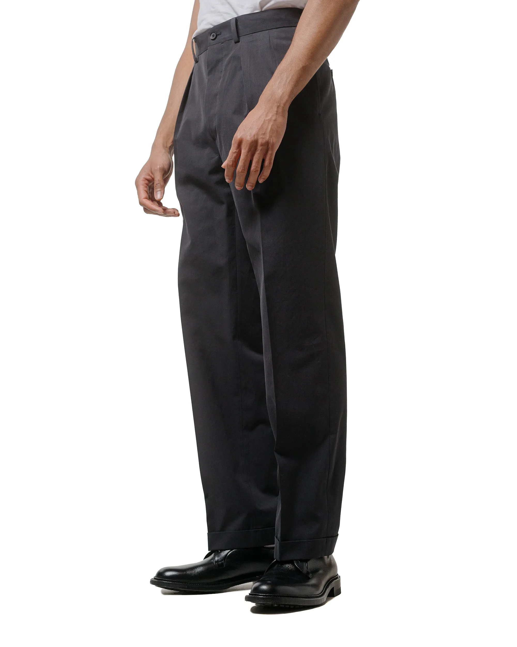 Kaptain Sunshine 2 Pleats Trousers Dark Navy Anti Odor Technology Impeccable Quality