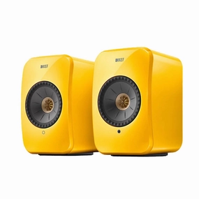 KEF: LSX II Powered Speakers - Pair / Limited Edition Solaris Yellow hi-fi DAC amp combo,hi-fi speaker impedance matcher,hi-fi RCA switch