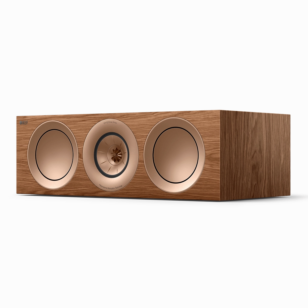 KEF R6 Meta Centre Speaker hi-fi dual speakers,hi-fi triple amplifier setup,hi-fi pro audio kit