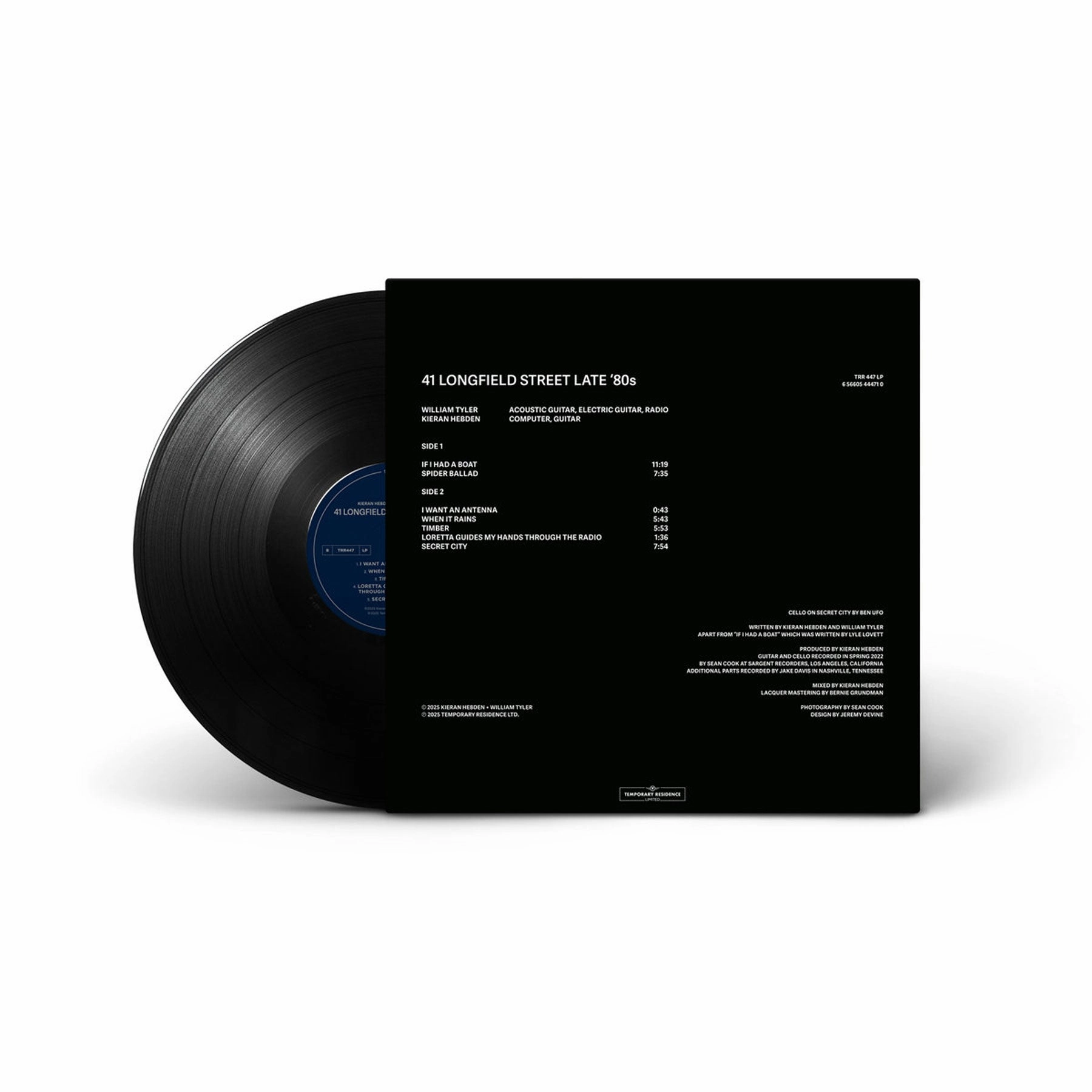 Kieran Hebden & William Tyler: 41 Longfield Street Late '80s Vinyl LP - PRE-ORDER