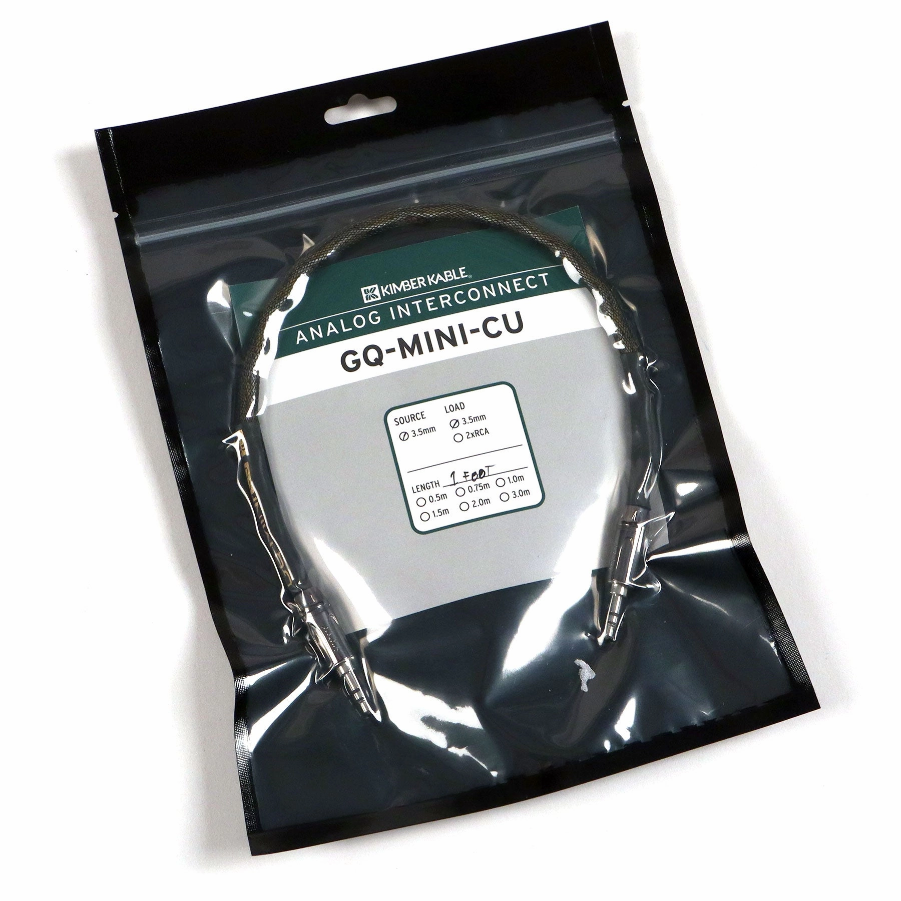 Kimber Kable: GQMINI-CU Audio Interconnect Cable (3.5mm - 3.5mm)
