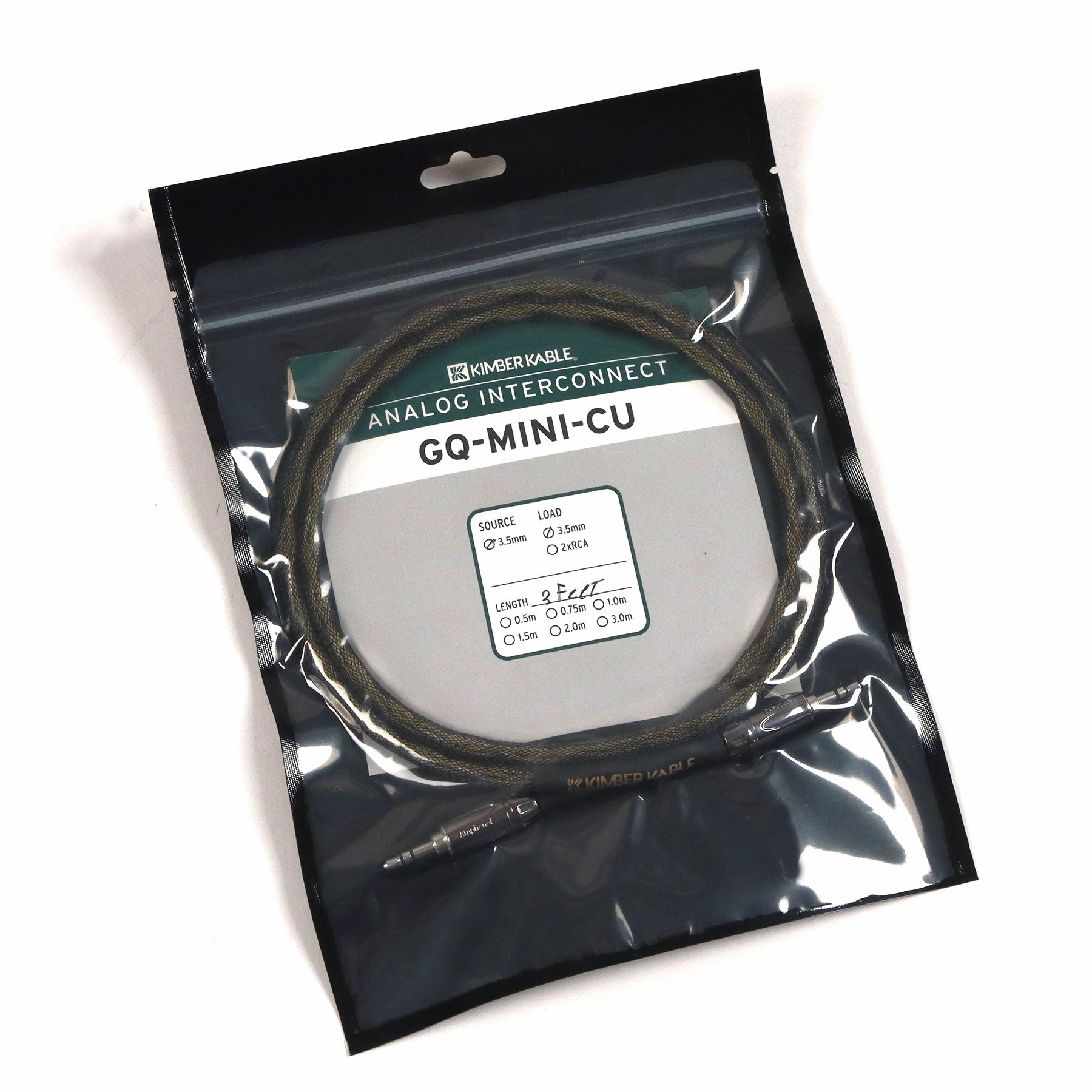 Kimber Kable: GQMINI-CU Audio Interconnect Cable (3.5mm - 3.5mm)