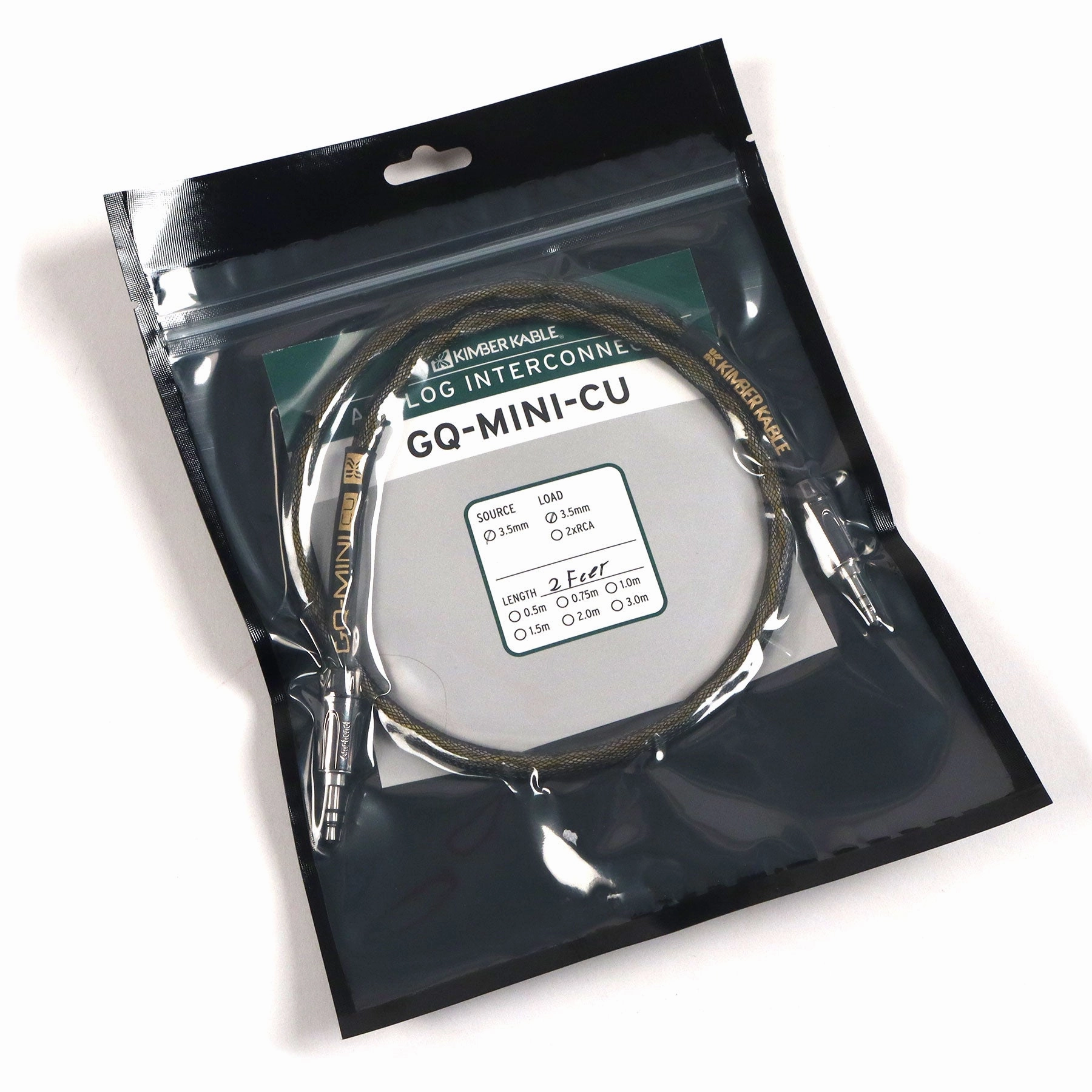 Kimber Kable: GQMINI-CU Audio Interconnect Cable (3.5mm - 3.5mm)