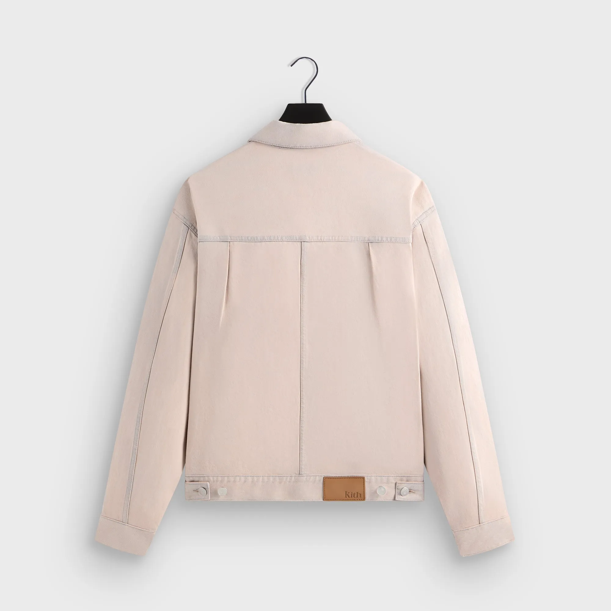 Kith Alonzo Denim Jacket - Washed Pastel Cuffed Hem Index Soft Quality