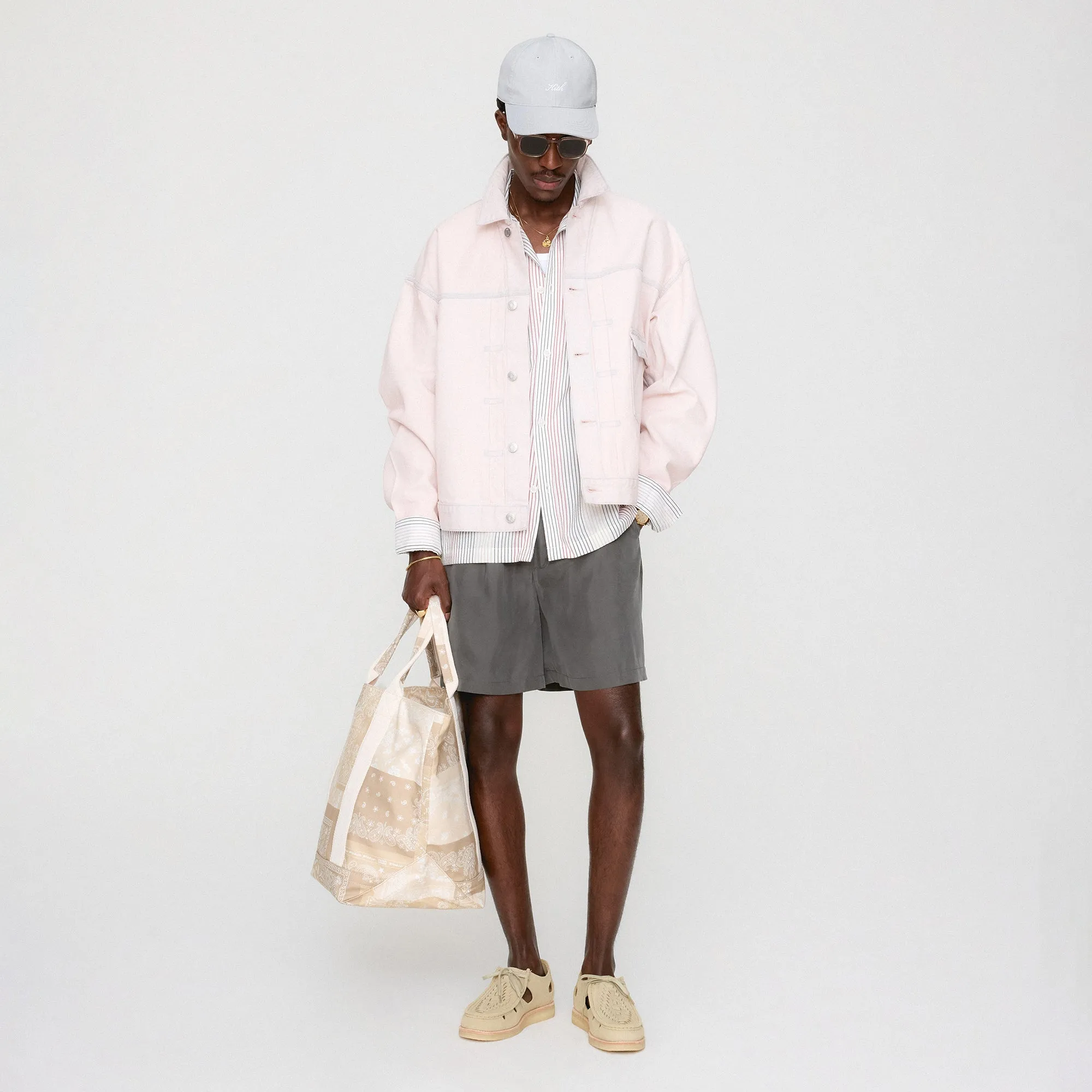 Knee High Style Kith Alonzo Denim Jacket - Washed Pastel