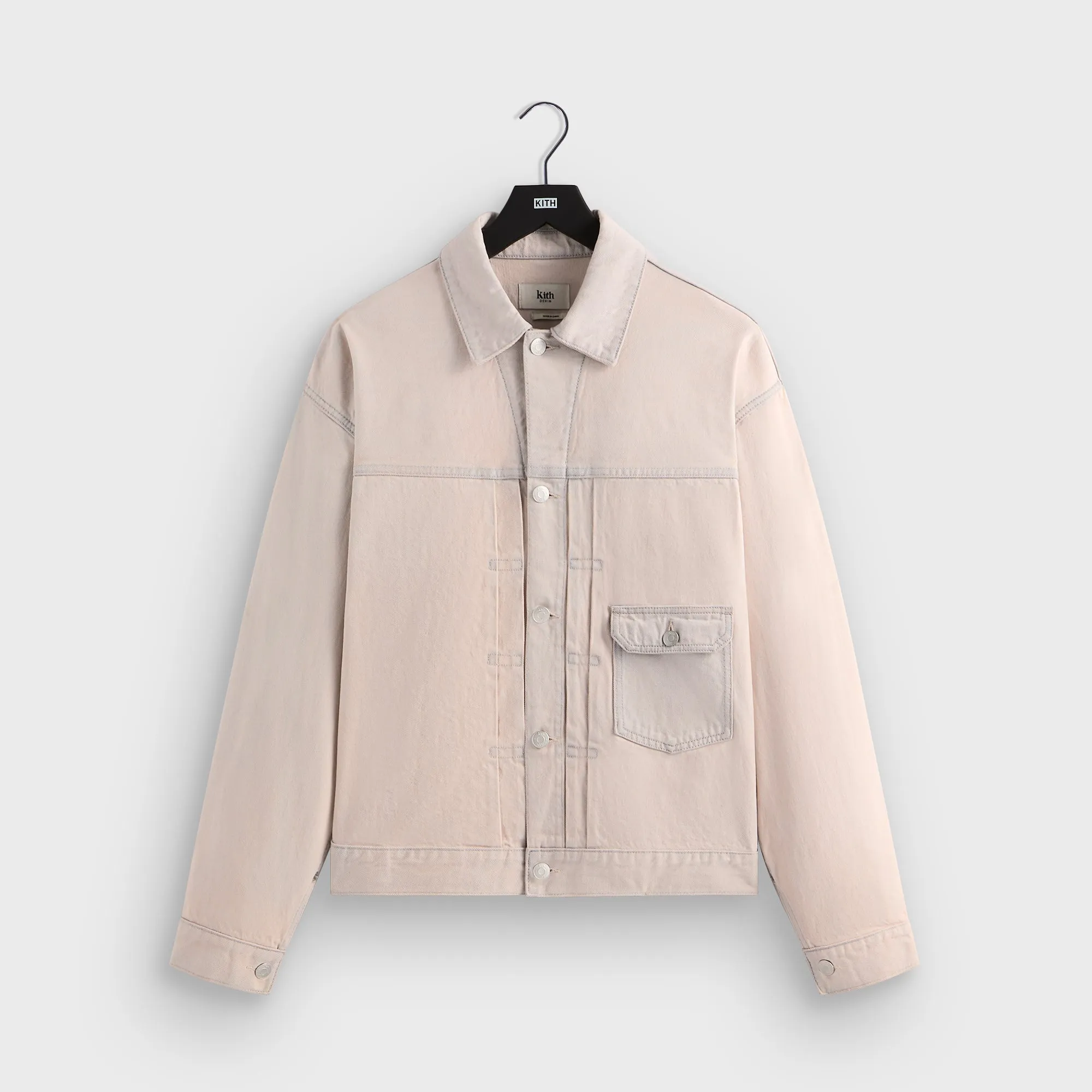 Kith Alonzo Denim Jacket - Washed Pastel Durable Mesh Anti-Fake Plans