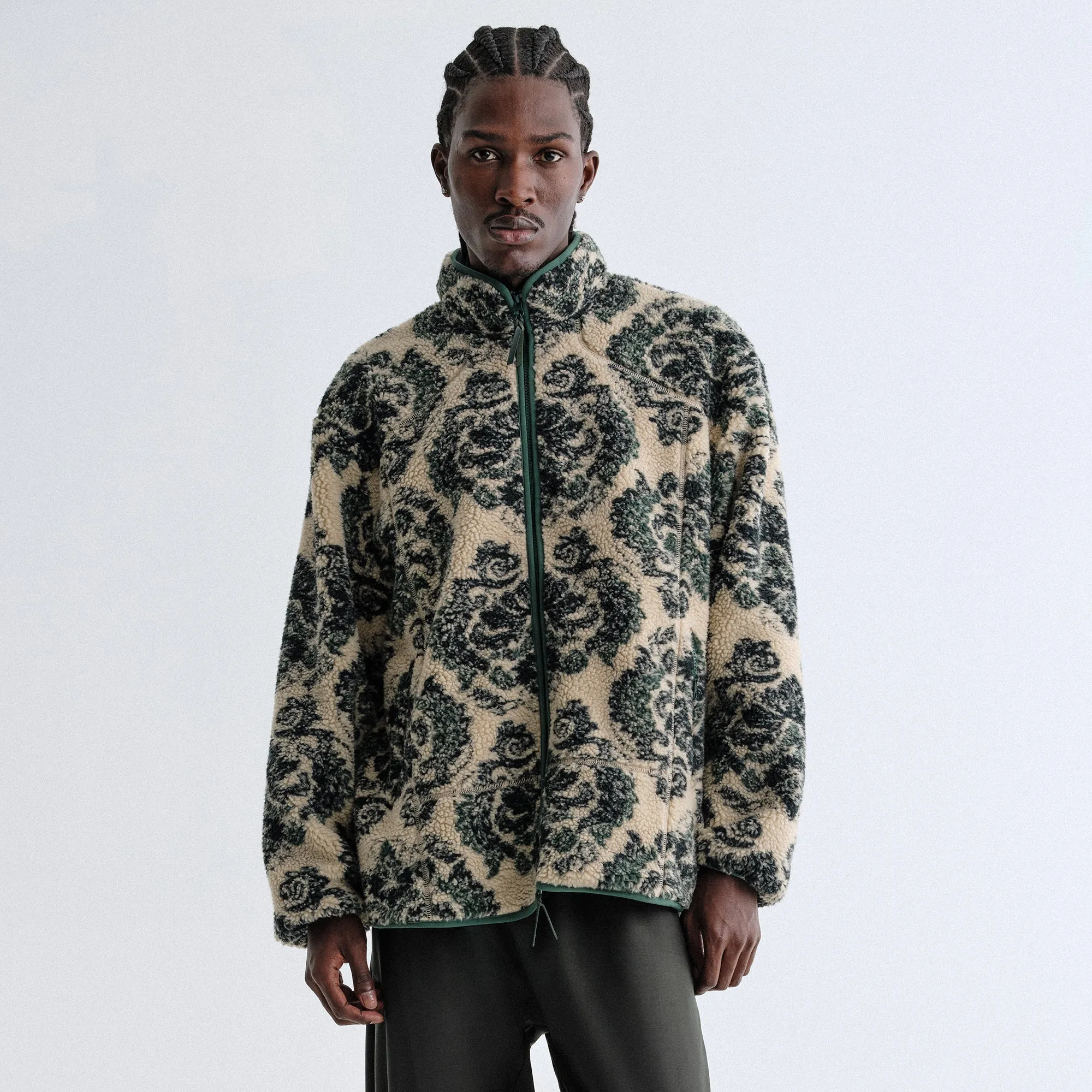Tie - Up Kith Damask Floral Sherpa Harper Jacket - Eternal