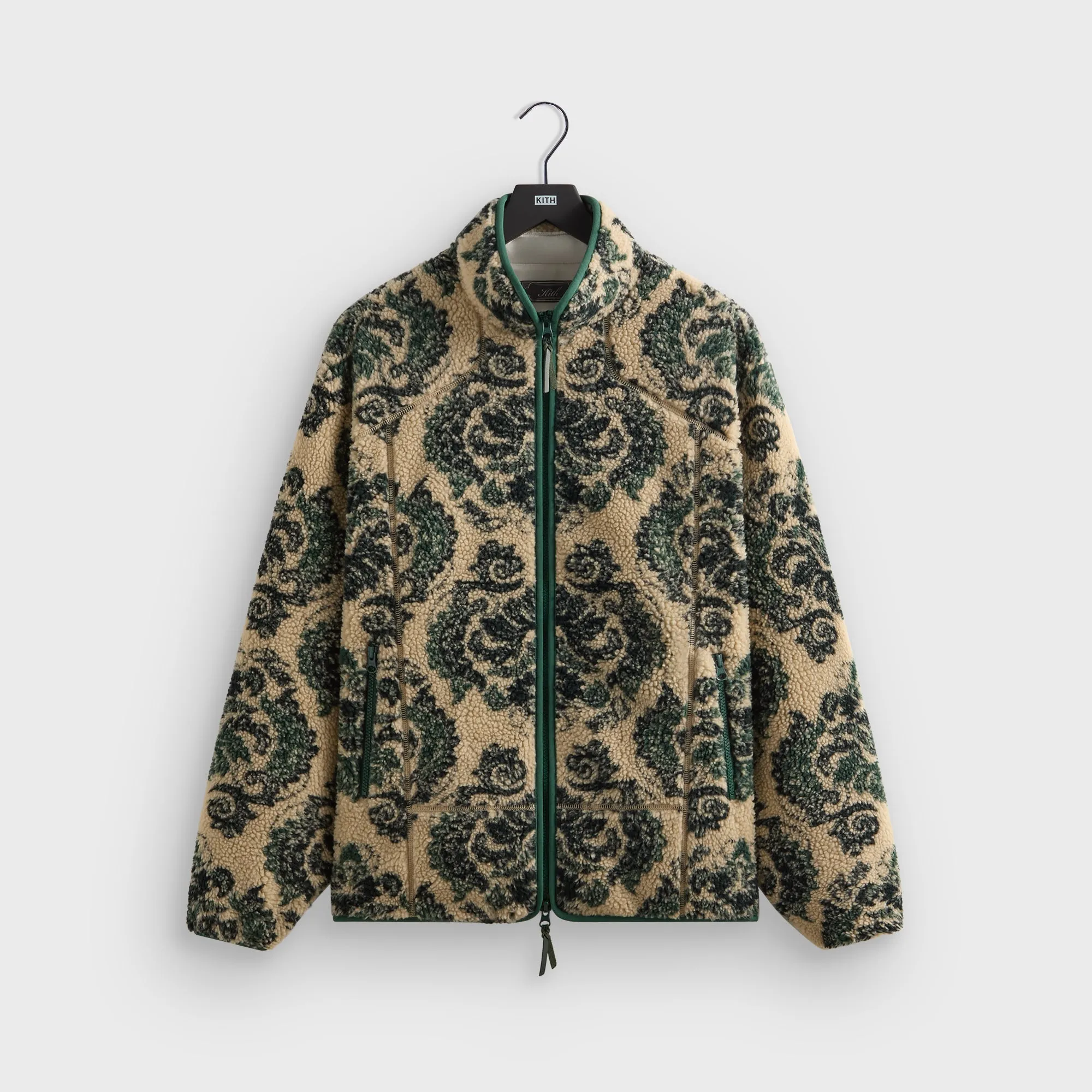 Safe Kith Damask Floral Sherpa Harper Jacket - Eternal
