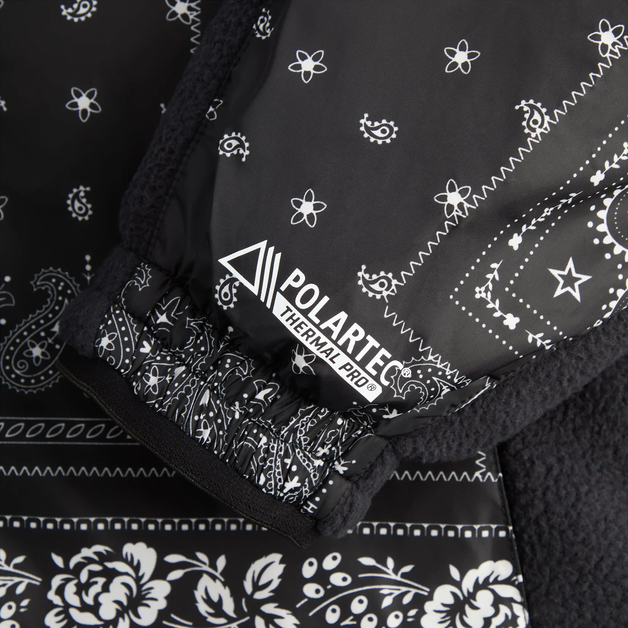 Herringbone Trim Straps With Patterning Kith Deconstructed Bandana Madison V Jacket - Black