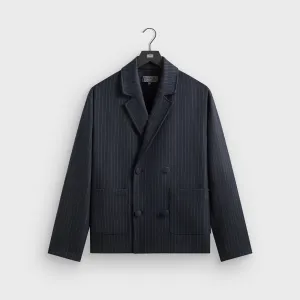 Dark Twill Texture Kith Double Weave Raya Blazer - Nocturnal